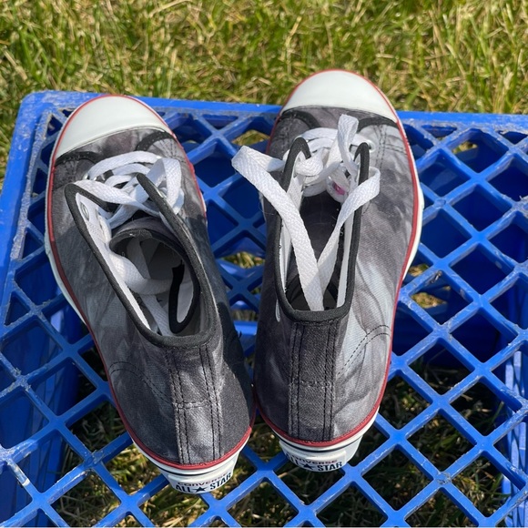 Converse Chuck Taylor Women Size 7 Hi-Ness Wedge Shoes Black White Camo 542470C - Picture 9 of 13